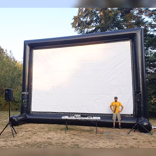 Easy to Install Fast Fold Entertainment Projector Inflatable Screen