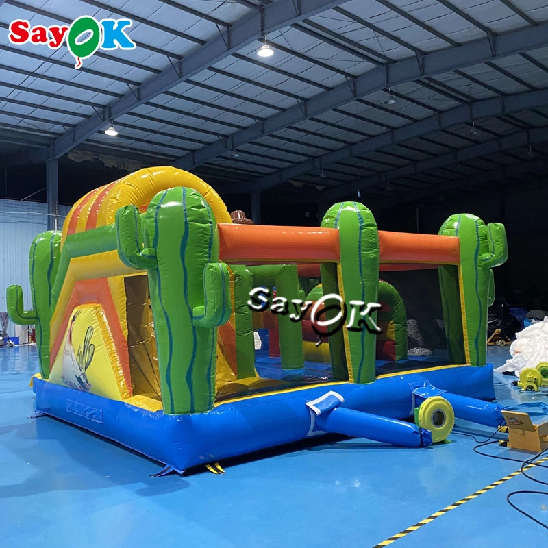 Cowboy Commercial Bouncy Amusement Park Inflatable Bouncer Castle Customized Cartoon Bouncy Castle Kids Inflatable Jumping Castle for Sale