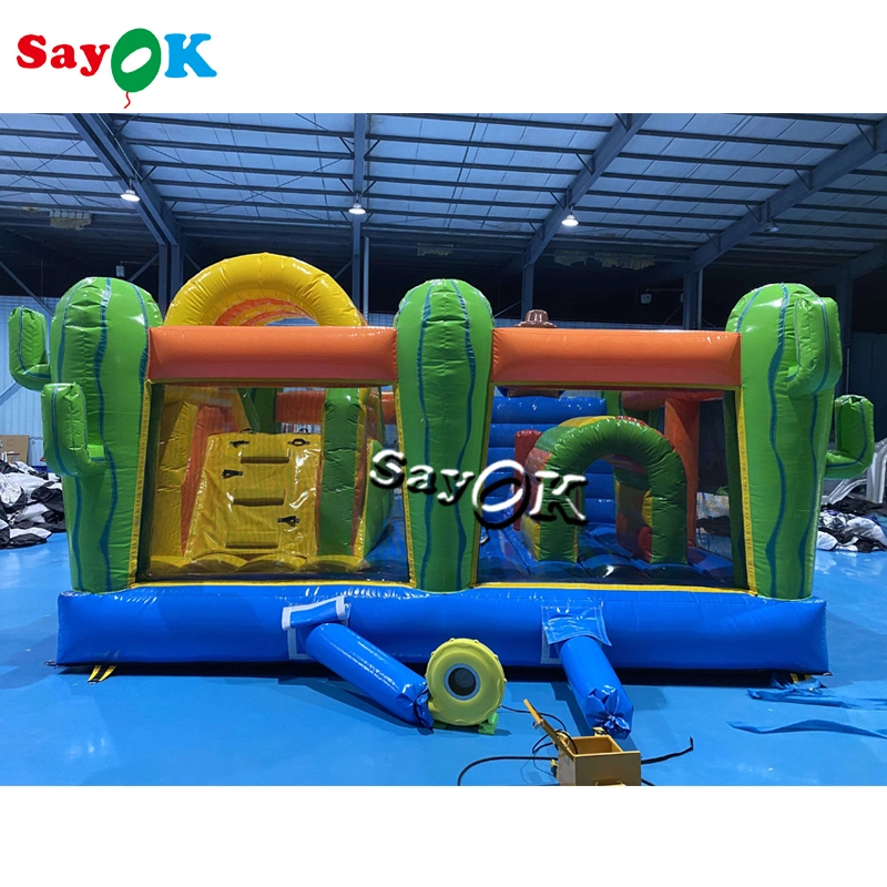 Cowboy Commercial Bouncy Amusement Park Inflatable Bouncer Castle Customized Cartoon Bouncy Castle Kids Inflatable Jumping Castle for Sale