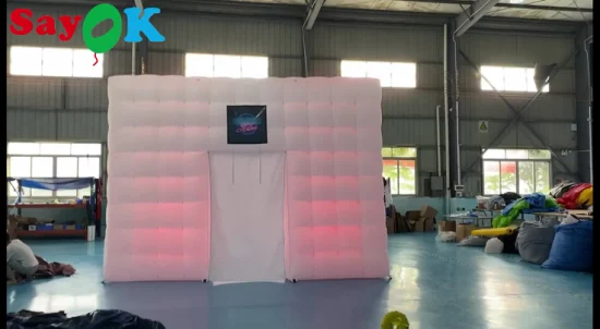 Fabricante de Sayok, carpa inflable gigante para fiestas LED al aire libre para discoteca con luces LED