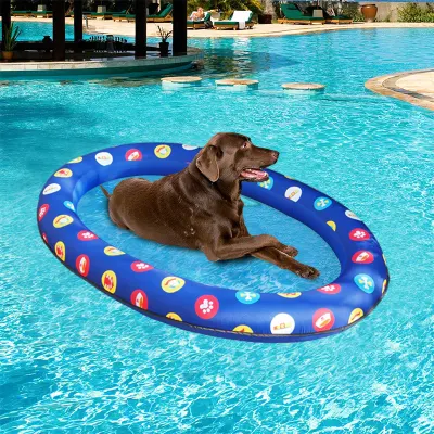Piscina inflable para perros con flotador duradero