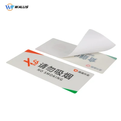 Troquelado Adhesivo blanco PP PS PVC Adhesivo Carteles publicitarios Productos con pegamento trasero