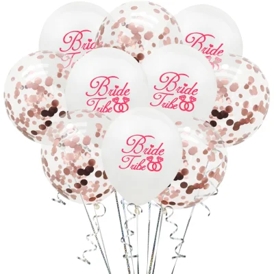 10 PCS Látex Globos de confeti Globos de fiesta Globo de confeti para decoraciones de fiesta Decoraciones de boda y propuesta