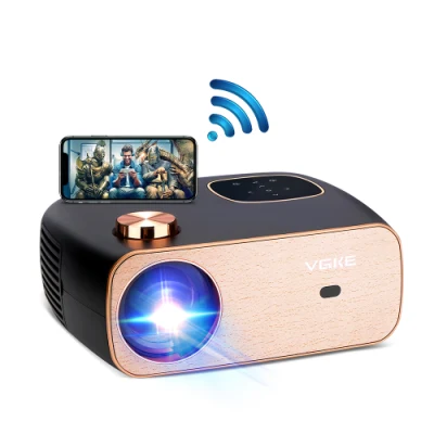 Proyector WiFi portátil 5g Mini Smart Real 1080P Full HD Movie Proyector 200′ ′ Proyector LED de pantalla grande