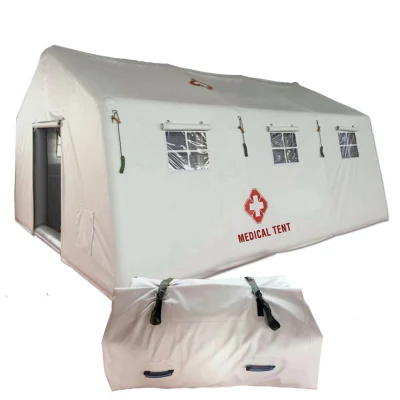 Refugio de emergencia de carpa inflable médica para hospital de campo o camping al aire libre
