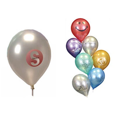 Venta al por mayor de fábrica Globos de helio Decoración inflable Globos redondos metálicos Globos de látex