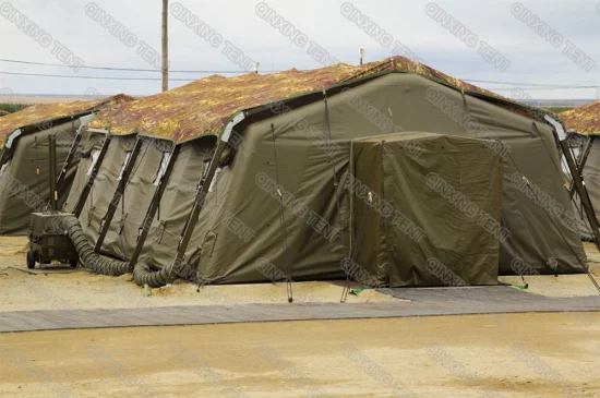 Qx Factory Camp Tent Army Style Carpa Military Style Carpa 48 M2 Carpa inflable de gran tamaño