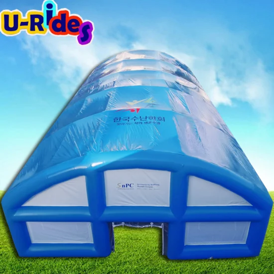 Tienda inflable hermética personalizada OEM para uso en canchas deportivas de baloncesto y tenis